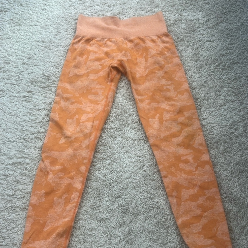 Orange NVGTN camo leggings